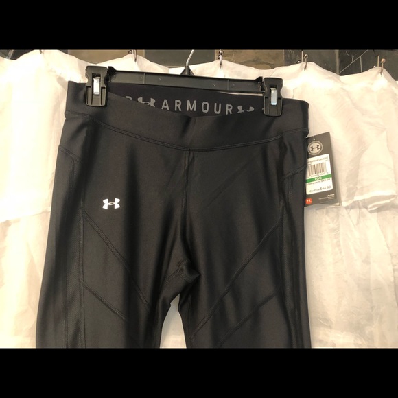 Under Armour Women UA HeatGear Capri Leggings Blk - Picture 2 of 4